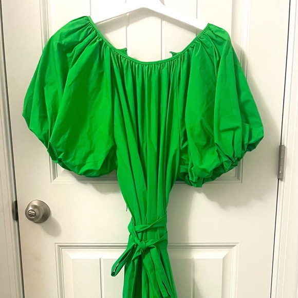 christopher john rogers green dress target Christopher John Rogers Target Green Plaid Smocked Tie Waist Dress Size 2 NEW